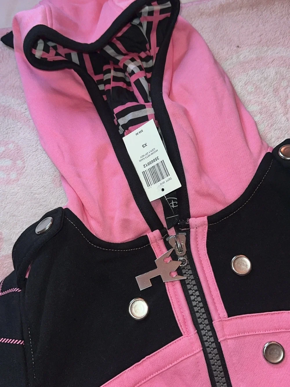 Disney Kingdom Hearts Kairi Girls Convertible Hoodie Cosplay